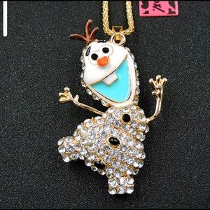 COPY - Olaf Crystal Necklace 28 inches Betsey Johnson New